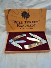 WILD TURKEY POCKET KNIVES HANDMADE SET FOLDING KT-3219-6614 picture