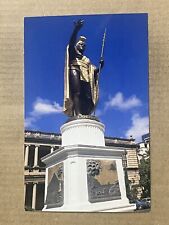 Postcard Hawaii HI Honolulu King Kamehameha Statue Vintage PC picture