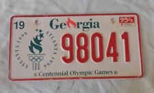 Vintage License Plate GA 98041 Olympics picture