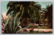 Vintage 1900s- Park at Santa Fe Station, Los Angeles, California Postcard picture