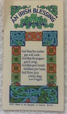Prayer Card:  'An Irish Blessing' by Brian O'Higgins Prayer Card ***VINTAGE** FX picture