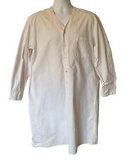 Vintage Military Issued Heavy Cotton Tunic Men’s Long Sleep/Night Shirt picture