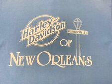 Vintage 1989 New Orleans Harley Davidson Henley Shirt RK Stratman picture