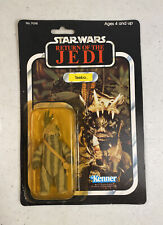 1983 TEEBO STAR WARS RETURN of the JEDI MOC KENNER FIGURE FACTORY SEALED 77 BACK picture