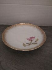 Silesien Antique German Gold Gilted Floral Saucer picture