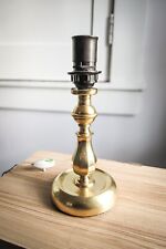 Solid Brass Vintage Lamp Base- Small Accent Table Lamp- Circa 40s 50s-11 in high picture