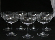 Baccarat Crystal “Perfection” Champagne / Tall Sherbet Glass Set Of 7 picture