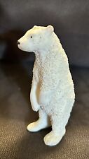 1890 Antique Hertwig Snow Baby Germany Bisque 2.5” Polar Bear - Christmas picture