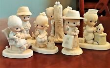 Precious Moments Large Porcelain Sculptures EARLY VINTAGE EDITIONS picture