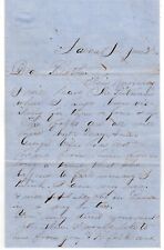 1861 Letter to Brother About Joining Army After Gen. Lyon Takes Jefferson City picture