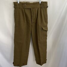 Carter Smith Pants Australian Military Trouser Wool Korean War Brown 12  Mens 36 picture
