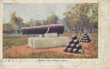 Newton KS * Military Park  1888 Cannon  1906 Post Card  Harvey Co. picture