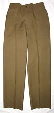 ORIGINAL EARLY WWII MUSTARD COLOR WOOL COMBAT FIELD TROUSERS picture