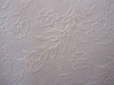 VTG Martha Stewart Everyday Twin White Floral Matelasse Bedspread Coverlet picture