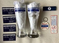 MICKEY MANTLE  Tall Bar Glasses - Matches - Cards - Keychain - NY YANKEES Ticket picture