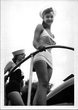 Pretty Women wearing bathing suits & salor hats Found Photo V0647 picture