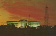 Oklahoma State Capitol And Oil Derricks Oklahoma City Vintage Chrome Postcard picture