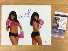 (SSG) Sexy MIA ST JOHN Signed 10X8 Color Female Boxing Champion Photo - JSA COA picture