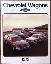 1979 CHEVROLET WAGONS  CAR DEALERSHIP ADVERTISING SALES BROCHURE EXC Z5646 picture