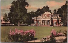 Charlottesville, VA Postcard MONTICELLO Thomas Jefferson Home / Hand-Colored picture