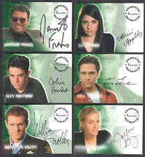 ROSWELL TV SERIES (Inkworks 2000) AUTOGRAPH CARD SET (ALL 6) A1 A2 A3 A4 A5 & A6 picture