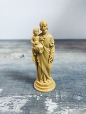 Religious Gifts Patron Saint of Workers St Joseph with Christ Child Moulded Fig  picture