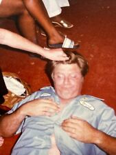Y5 Photograph Woman Arm Lifting The Head Drunk Passed Out Old Man Funny picture