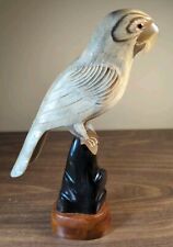 Vintage Hand Carved Parrot From Thailand picture