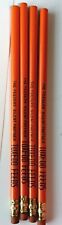 Vtg Orange Tuxedo Feeds The Feeders Silent Partner Never Used Set of 4 Pencils picture