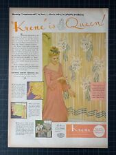 Vintage 1946 Krene Plastics Print Ad picture