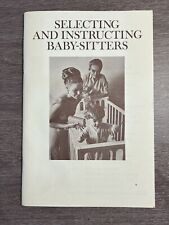 Vintage 1968 Booklet: Selecting and Instructing Babysitters, Child Rearing picture