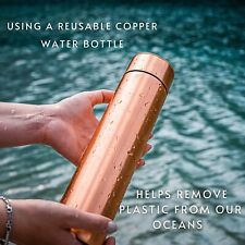 RSGL 800ml Ayurvedic Pure Copper Water Bottle for Health Benefits( 2 Pcs) picture