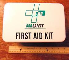 Vintage ORR Metal Safety FIRST AID KIT w/Supplies Office of Refugee Resettlement picture