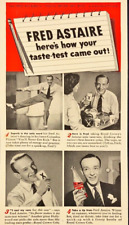 1942 Royal Crown Cola Fred Astaire Movie Star Cola Taste Test Vintage Print Ad picture