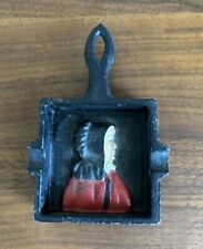 Vintage Dalecraft Square Ashtray Cast Iron Hand Painted Mini Skillet picture