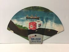 Vintage 1950 Enriched Tip Top Bread Advertising Fan -- Warm Weather Snacks picture