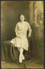 Helen Stewart Helmetta NJ 8/4/1916 photo card picture
