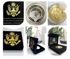 US CYBER COMMAND-Department of Defense Challenge Coin USCYBERCOM W/ Velvet Case picture