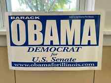 Barack Obama Official Campaign Senate Illinois Sign Double-sided LARGE 26