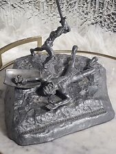 Vtg 1980s Pewter David & Golith Limited Edition Sculpture No Weapon Formed.. EUC picture