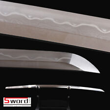 Folded Clay Tempered Bare Blade For Japanese Samurai Katana 1095 Carbon Steel picture