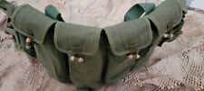 GENUINE ORIGINAL CHINESE MILITARY TYPE 81 AK CHEST RIG BANDOLIER Brown Green picture