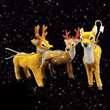 Target 2022 Reindeer Christmas Ornament Brown Deer Wondershop 3 Set 5”T picture