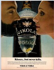 Nikolai Vodka KISSES BUT NEVER TELLS 1981 Print Ad 8