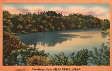Postcard MN Greetings from Sherburn Minnesota Water 1947 Linen Vintage PC a2191 picture
