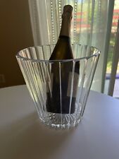 Imperial Lead Crystal Ice Bucket wine champagne Chiller 8” 1990 New w/ Sticker#E picture