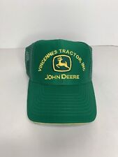 John Deere Mesh Snapback Hat Trucker Cap Vincennes Tractor Indiana NWOT Gift picture