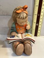 Early Hummel Germany Book Worm #8 Girl Reading 4-1/4 picture
