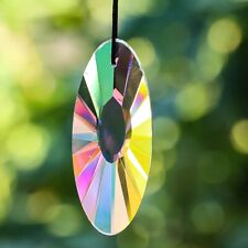 5PC AB Coating UFO Crystal Suncatcher Hanging Decor for Garden Glass Prism Glass picture