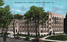 Postcard WI Milwaukee Marquette University Engineering Bldg 1943 Linen PC a7138 picture